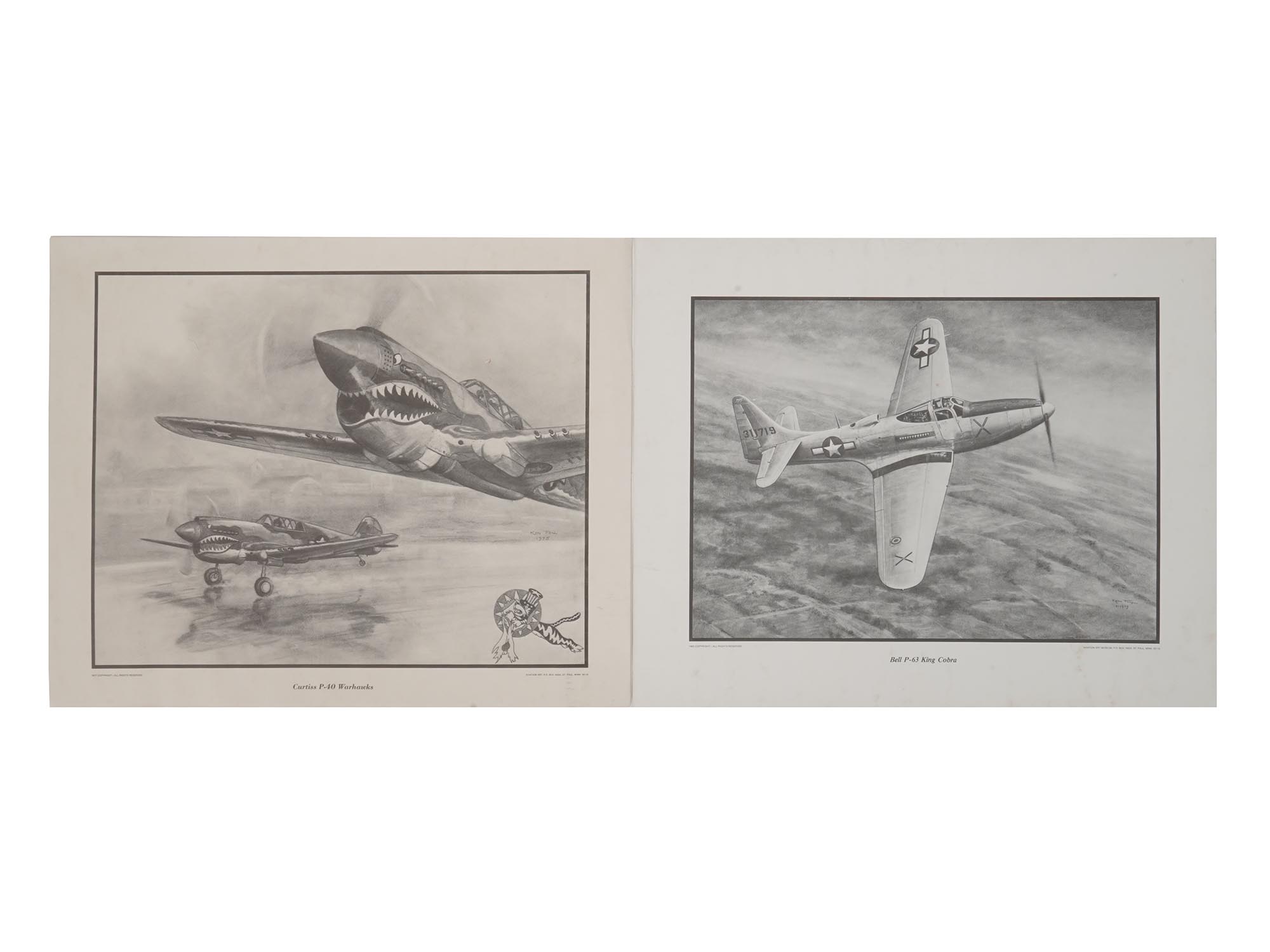 AMERICAN MILITARY AVIATION LITHO AND MAP PRINTS PIC-3
